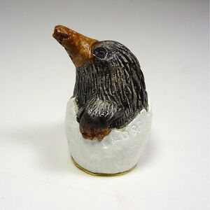 Miniature Kiwi Bird Hatching Figurine Egg Ceramic Made in‎ Australia